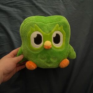 Green Plush Duolingo Owl Toy